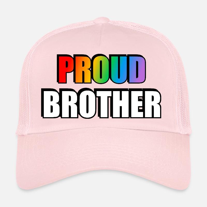 Fier frère LGBT Pride Rainbow Casquette trucker 