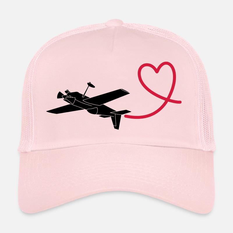 Cadeau de pilote de vol de coeur acrobatique Casquette trucker 
