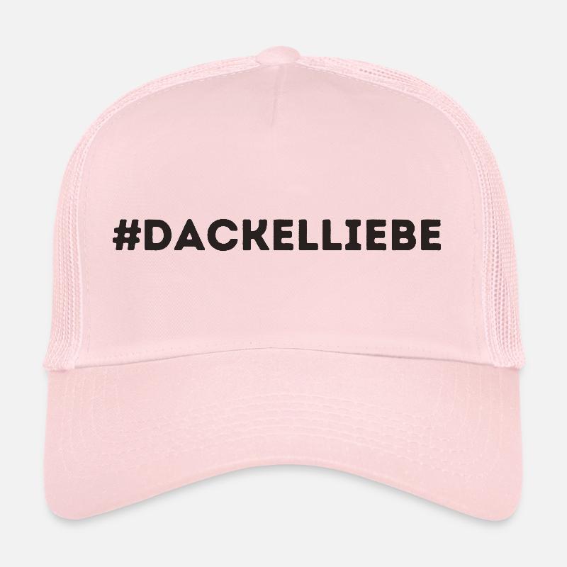 #Dackelliebe Dackel Hundemensch - Trucker Cap - Hellrosa