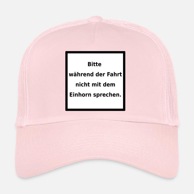Warnhinweis: Einhorn. (black/white) Trucker Cap