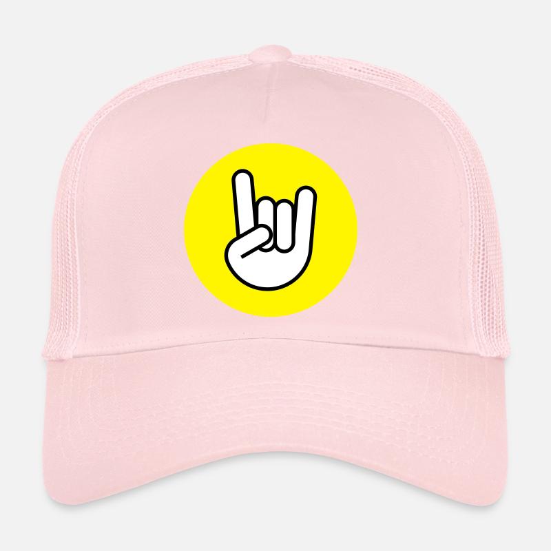 Pommes fourchette cercle jaune Casquette trucker 