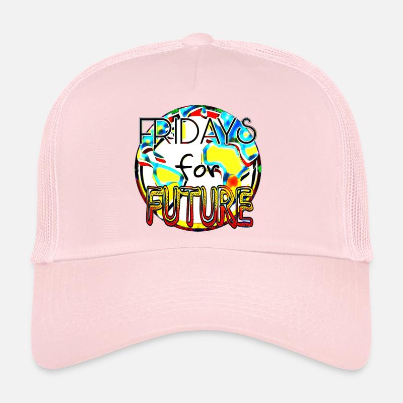 Déclaration de protection du climat Art en couleur Casquette trucker 