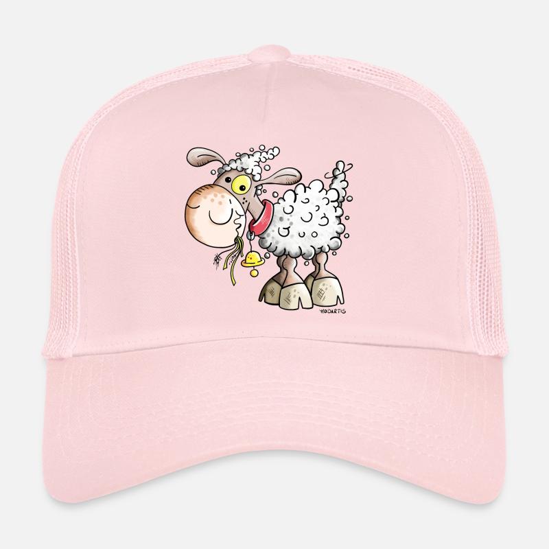 Schaf auf der Weide - Trucker Cap - Hellrosa