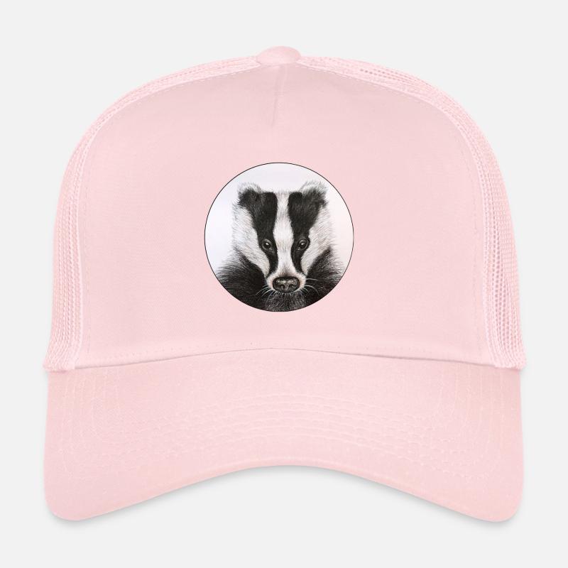 Dachs /Badger - Trucker Cap - Hellrosa