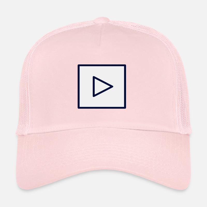 Square Play Symbol Design Trucker Cap