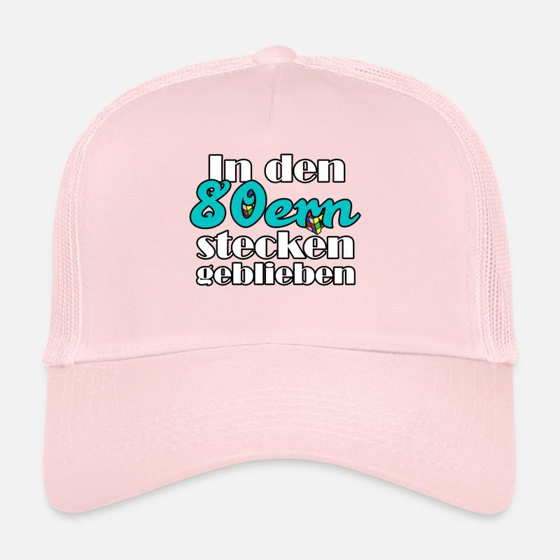 80 80er Nostalgie Fan Retro Sprüche - Trucker Cap - Hellrosa