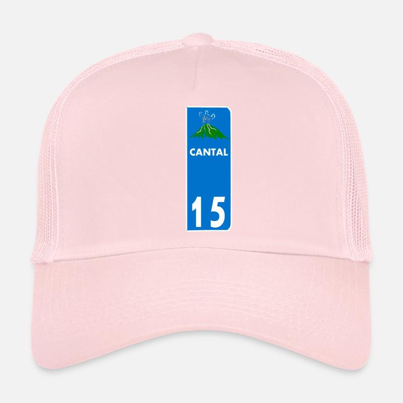 Cantal - Casquette trucker  - rose pâle