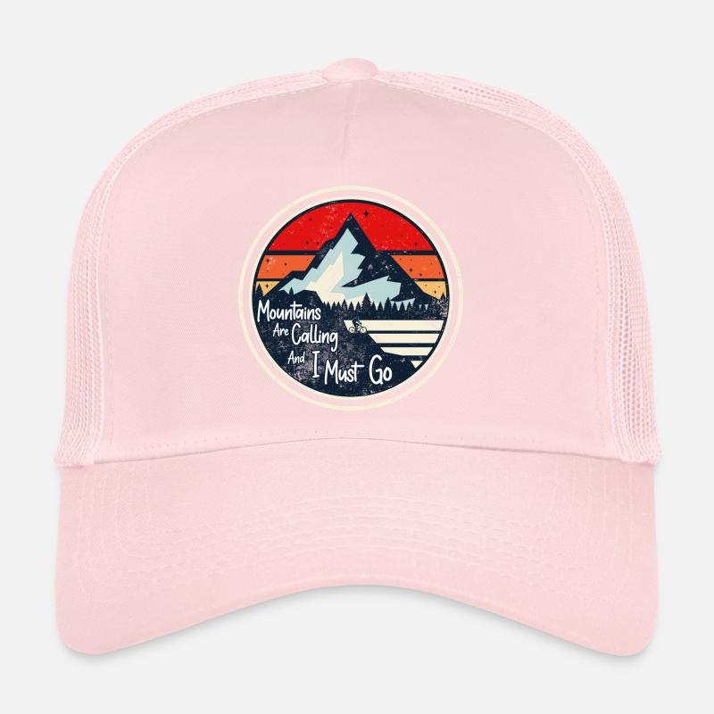 Les montagnes m’appellent et je dois y aller Casquette trucker