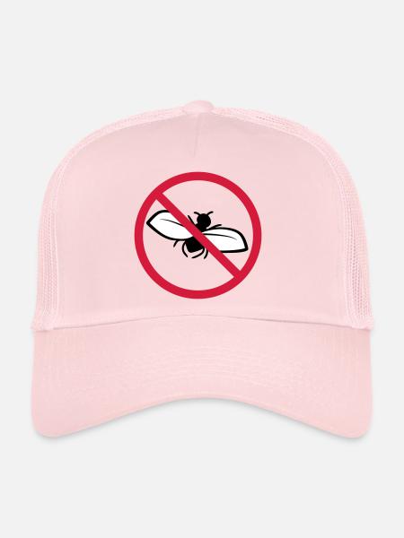 Fly Forbidden Shield - Trucker Cap - pale pink - Front