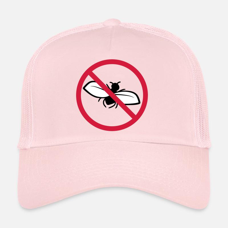 Fliege Verboten Schild - Trucker Cap - Hellrosa