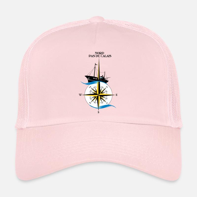 Nord Pas de Calais - Casquette trucker  - rose pâle