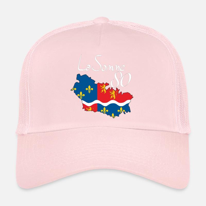 la somme - Casquette trucker  - rose pâle