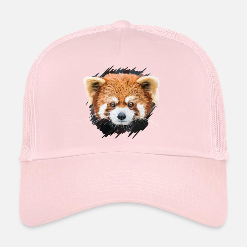 Roter Panda - Trucker Cap - Hellrosa