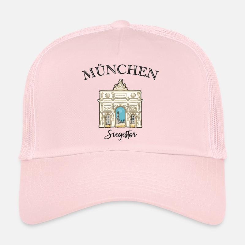 Siegestor München, Friedensmahnmal - Trucker Cap - Hellrosa