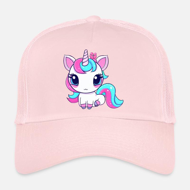 Licorne kawaii mignonne Casquette trucker 