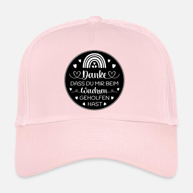 Boho Regenbogen Danke Abschied Kita Kindergarten - Trucker Cap - Hellrosa
