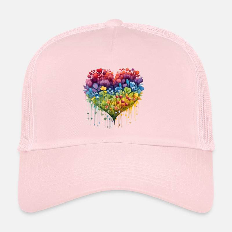 Cœur de fleur Casquette trucker 