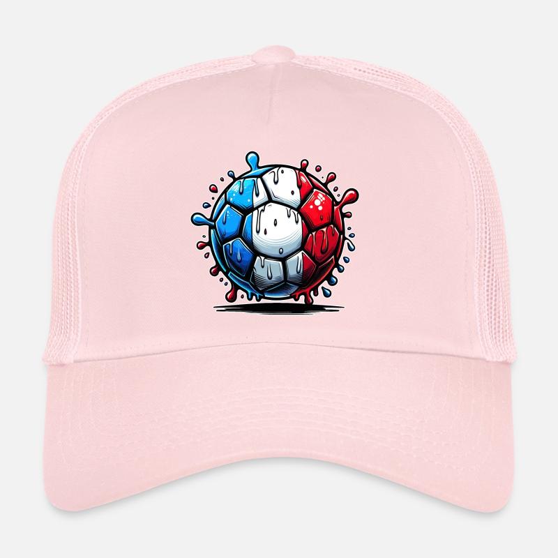 Abstract Sneaker Print in Flag Colors Trucker Cap