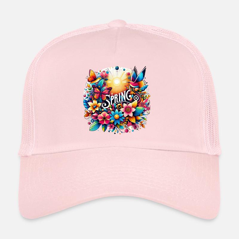 Printemps - Saison, Début du Printemps, Fleurs Casquette trucker 