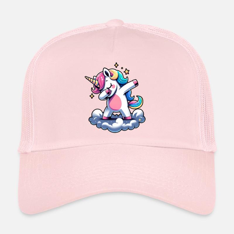 Regenbogen Einhorn Tanz - Trucker Cap - Hellrosa