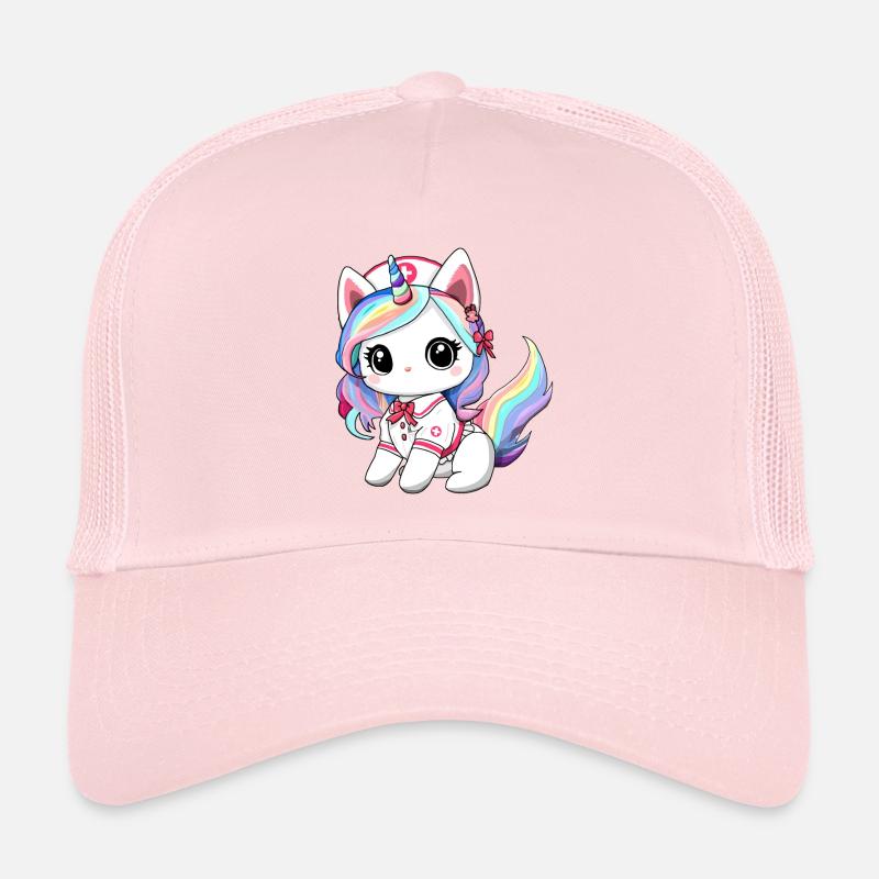 chat licorne infirmiere Casquette trucker 