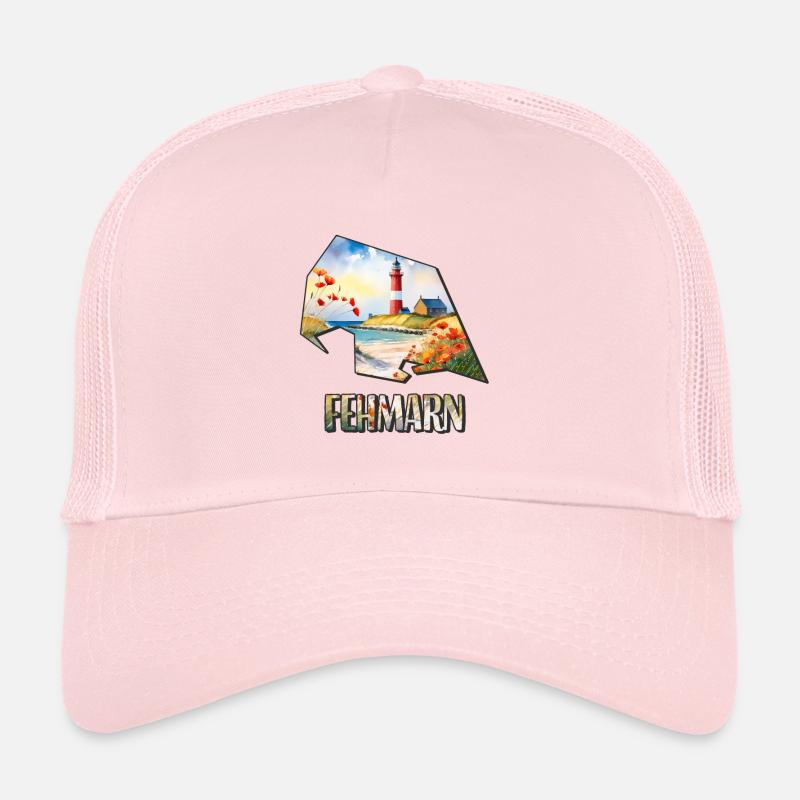 Carte à l’aquarelle Fehmarn Casquette trucker 