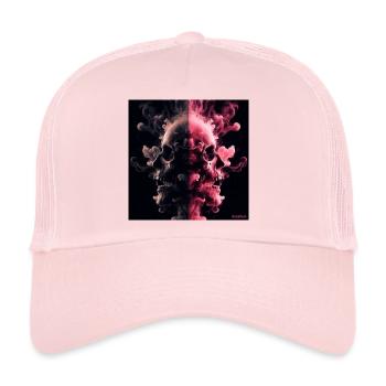 Cranes de fumée - Casquette trucker  - rose pâle - Devant