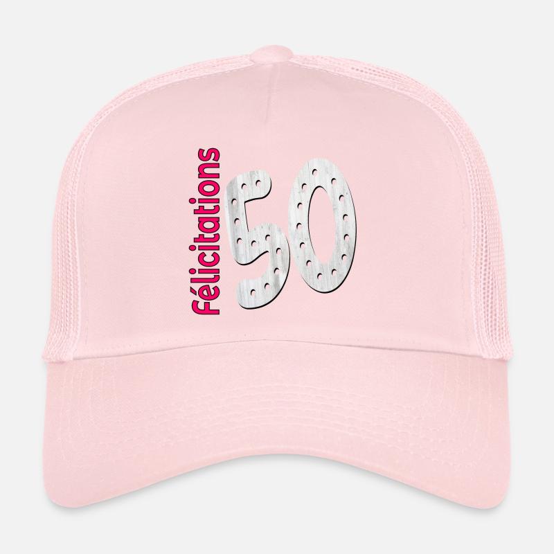Félicitations 50ème anniversaire Casquette trucker 