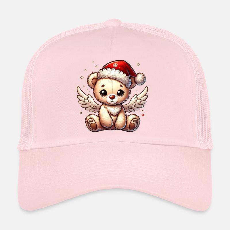 Ours en peluche ange doux compagnon de Noël Casquette trucker 