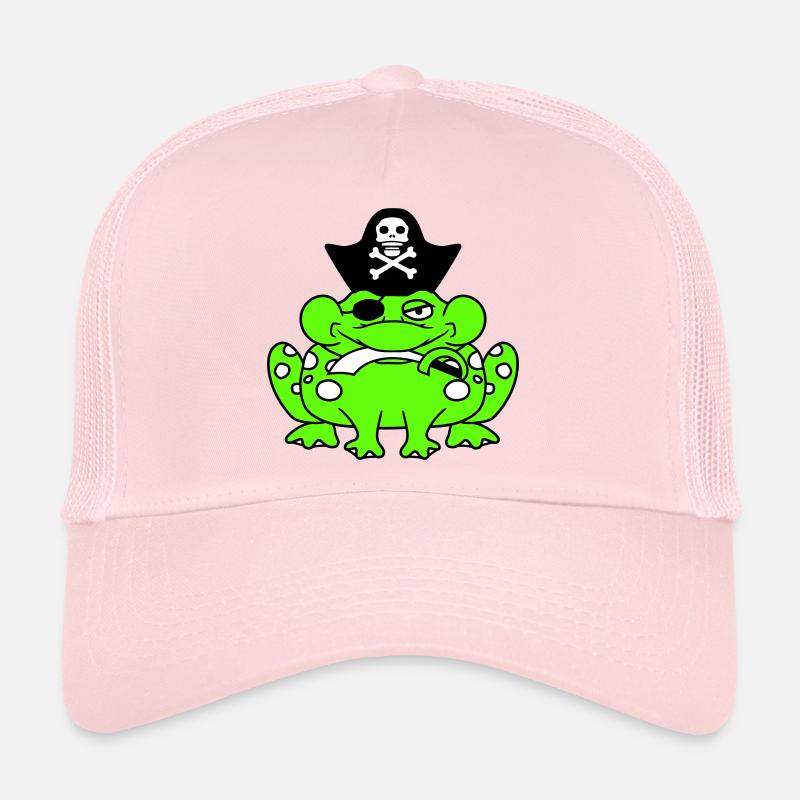 Frog Captain Cap Toad Funny Comic Cartoon Trucker Cap