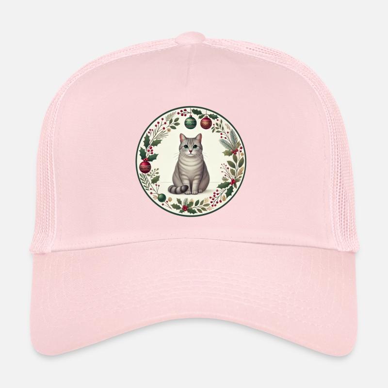 Weihnachtsmotiv mit Katze Vasili Trucker Cap