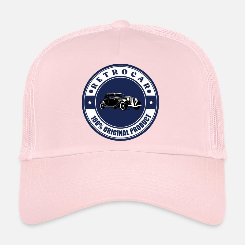 Retro-Auto - Trucker Cap - Hellrosa