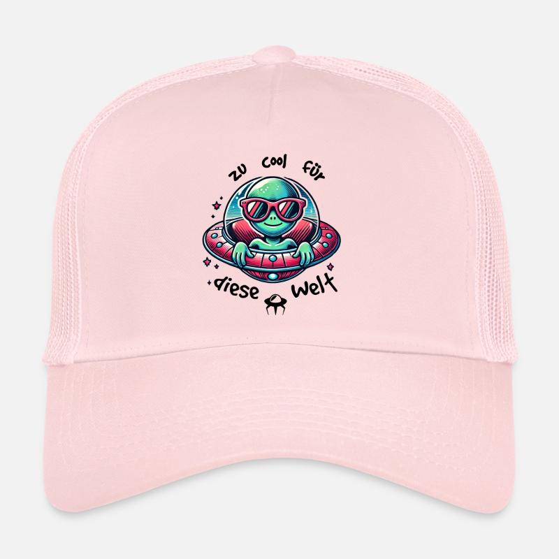 too cool for this world - Trucker Cap - pale pink
