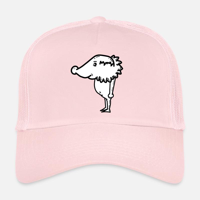Humorvoller igel-Charakterentwurf Trucker Cap