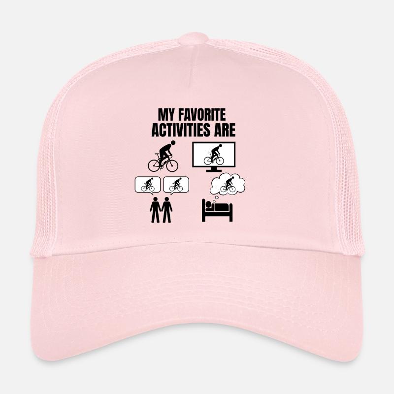VELO/BIKE - MY FAVORITE ACTIVITIES ARE Casquette trucker 