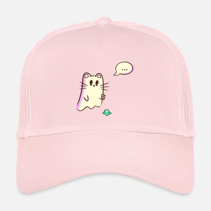 Ghost Cat laisse tomber de la glace - Oups Casquette trucker 