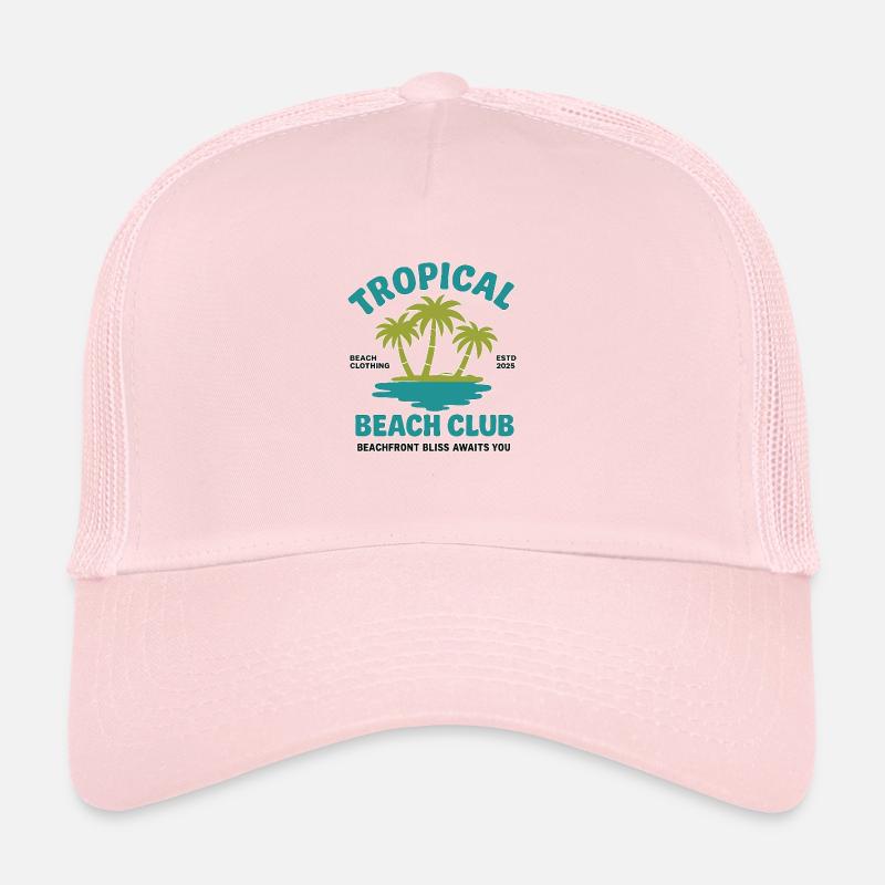 Tropical Beach Club Trucker Cap