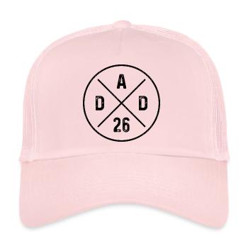 Dad 26 Grunge Baby Vatertag - Papa 2026 Geschenk - Trucker Cap - Hellrosa - Vorne