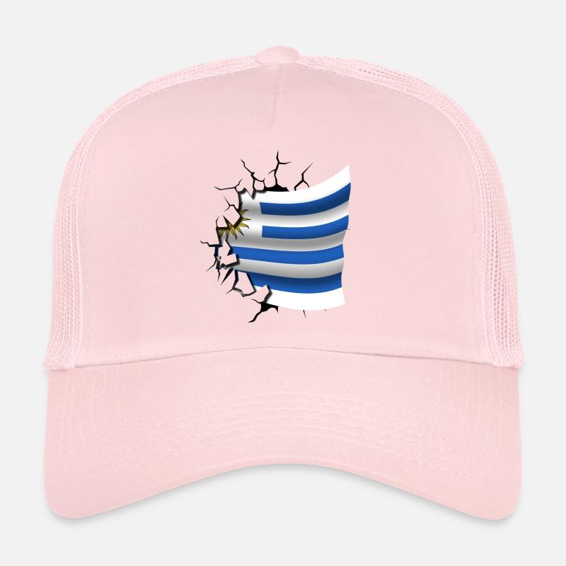 Drapeau de l’Uruguay - Uruguay - Drapeau Broken Design Casquette trucker 