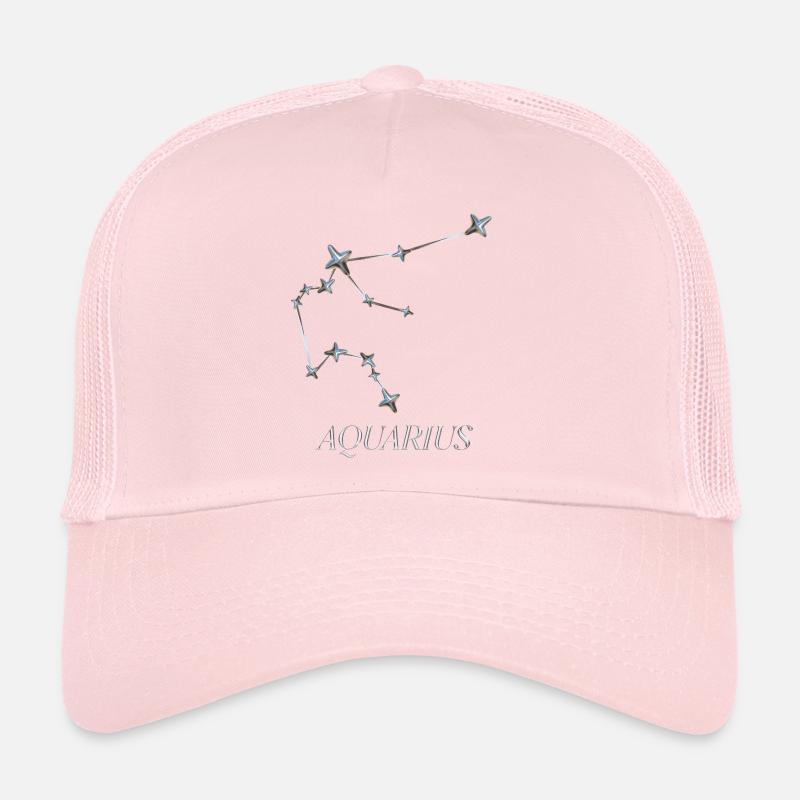 Constellation du Verseau – Constellation minimale d’argent Casquette trucker 
