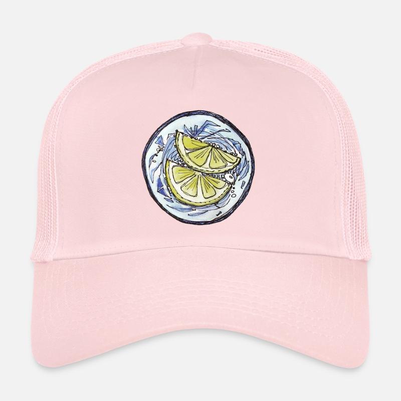 Dessin à la main du citron Casquette trucker 