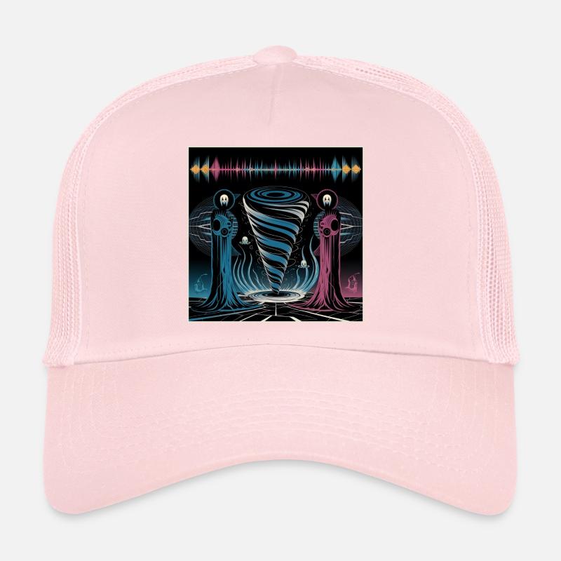 Futuristisches mystisches Spiral-Duo Trucker Cap