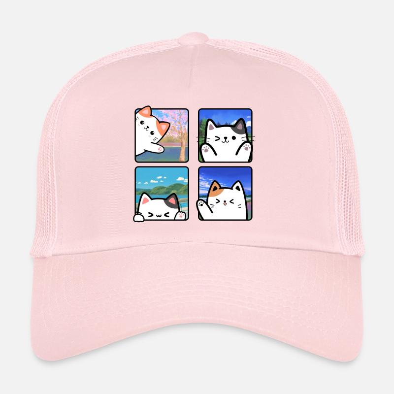 Chats voyageurs Casquette trucker 