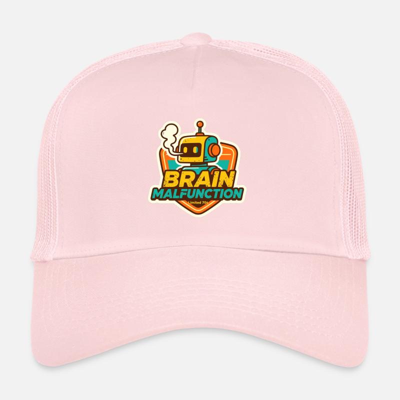 Dysfonctionnement cérébral Conception de robot rétro Casquette trucker 