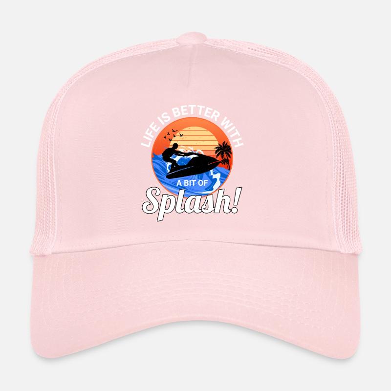 Splash Lover Ocean Sunset Jetski Style Casquette trucker 