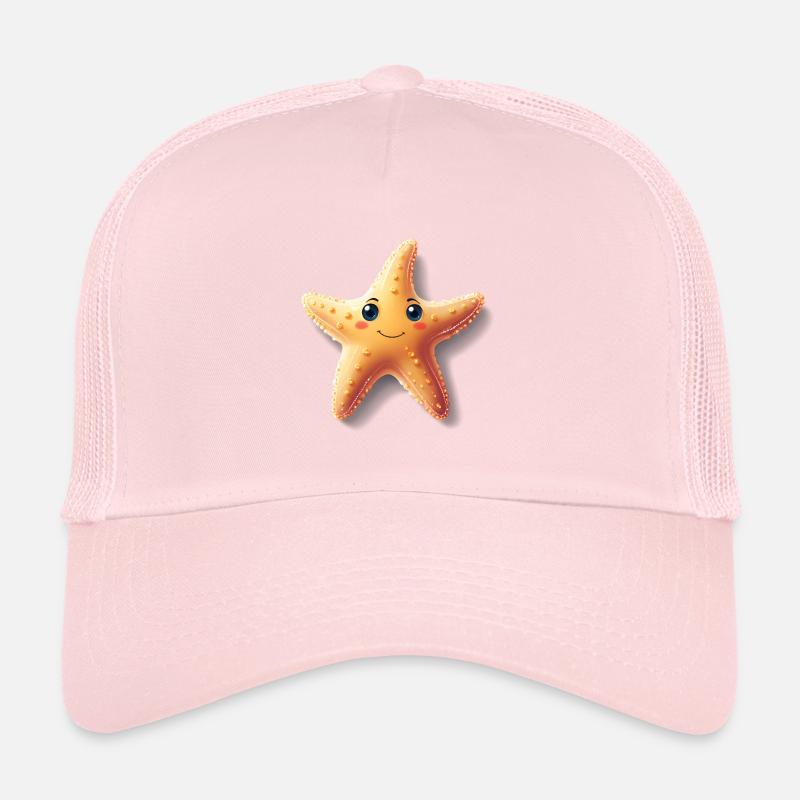 Niedlicher Seestern mit Lachen Trucker Cap