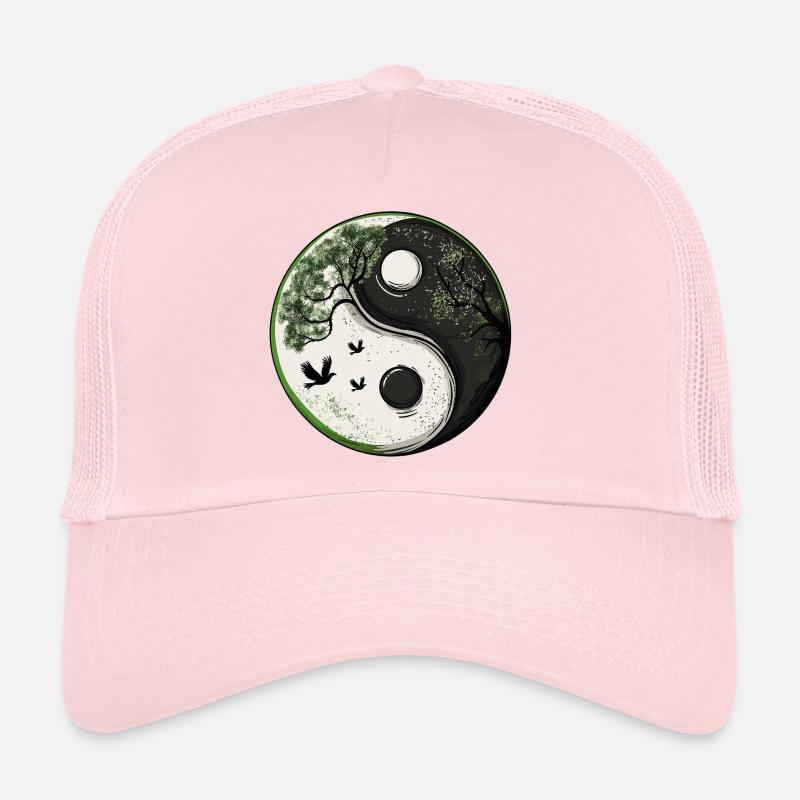 Yin et Yang Version Nature :) Casquette trucker 