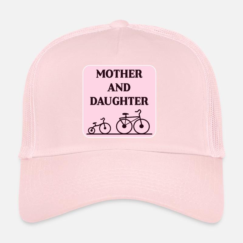 Lien mère-fille à vélo Casquette trucker 