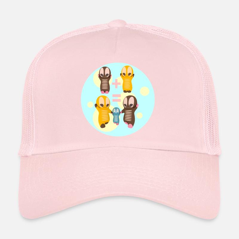 Mignon Kawaii Figures Famille Casquette trucker 