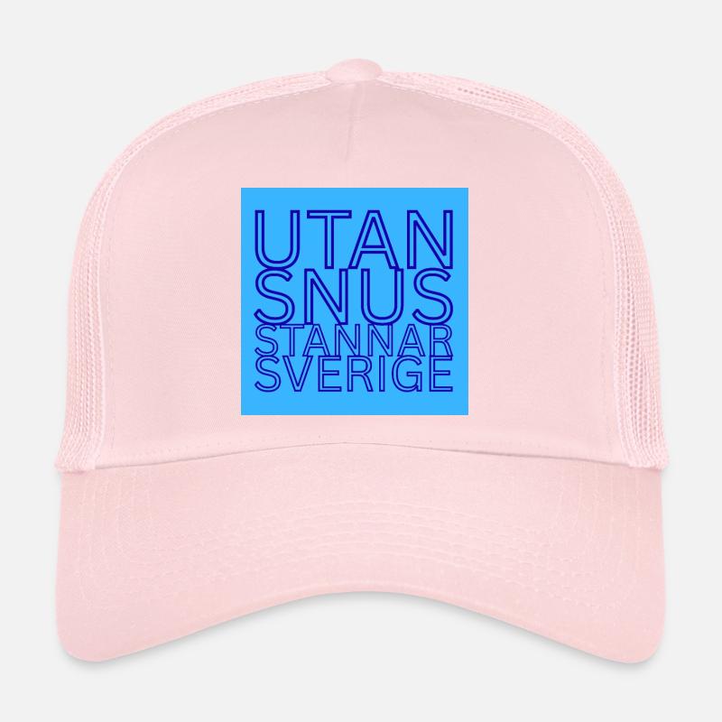 Sans snus, la Suède s’arrêtera - Casquette trucker  - rose pâle